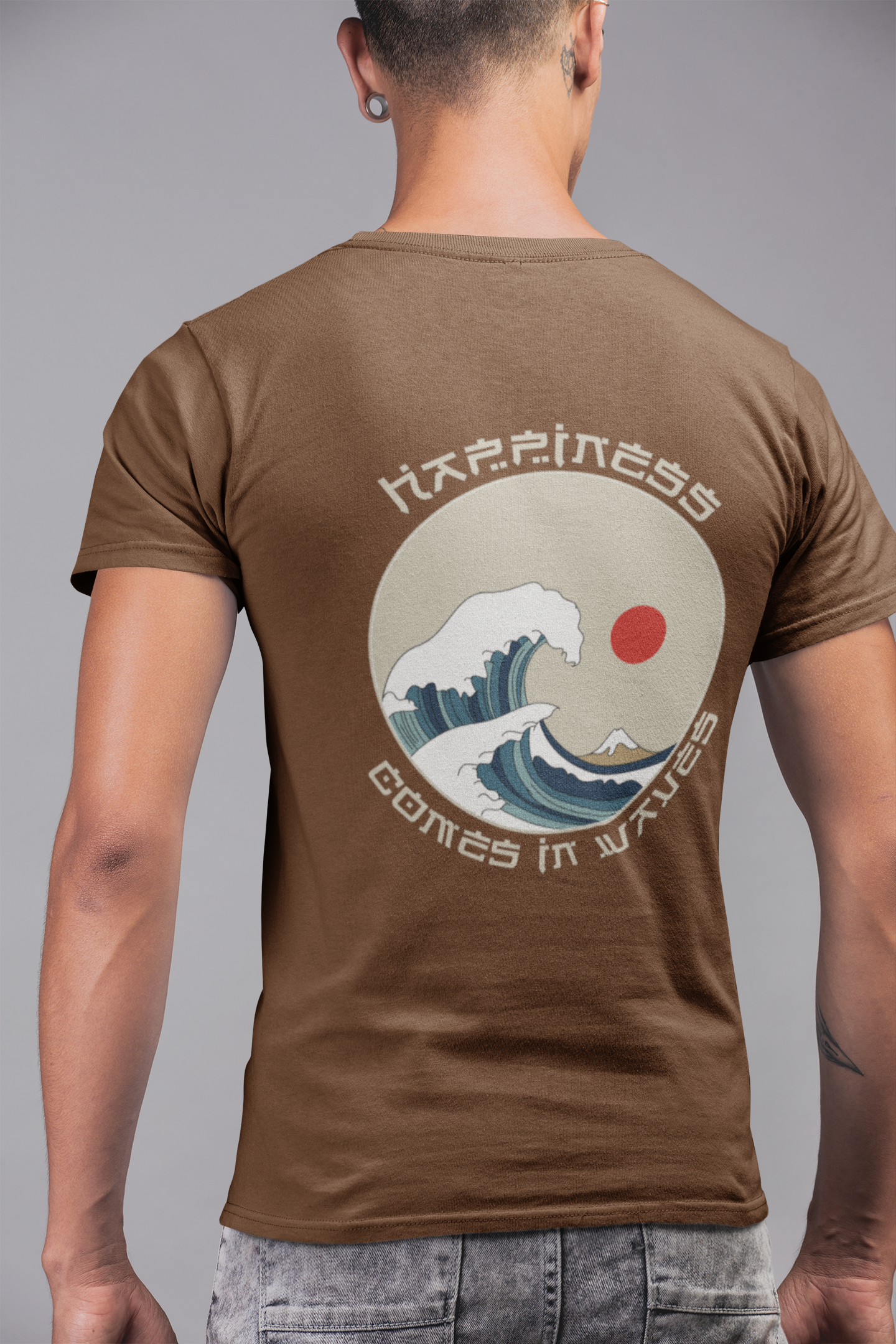 Happiness comes in waves T-shirt